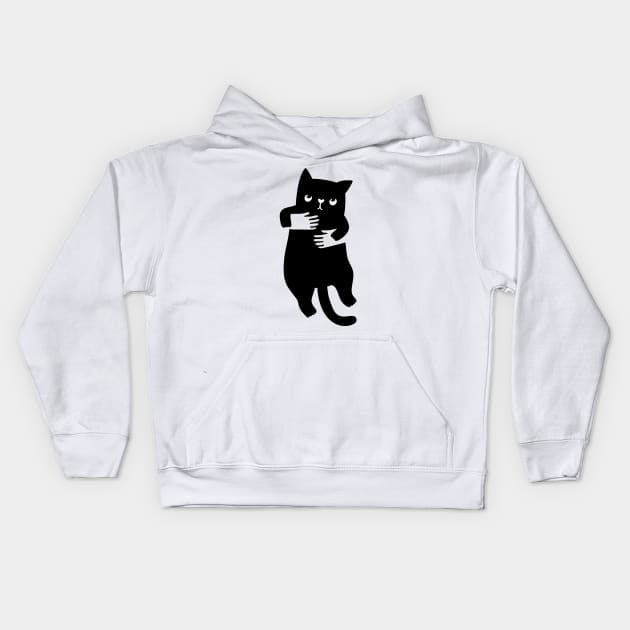 Hand Cat Kids Hoodie by kostolom3000